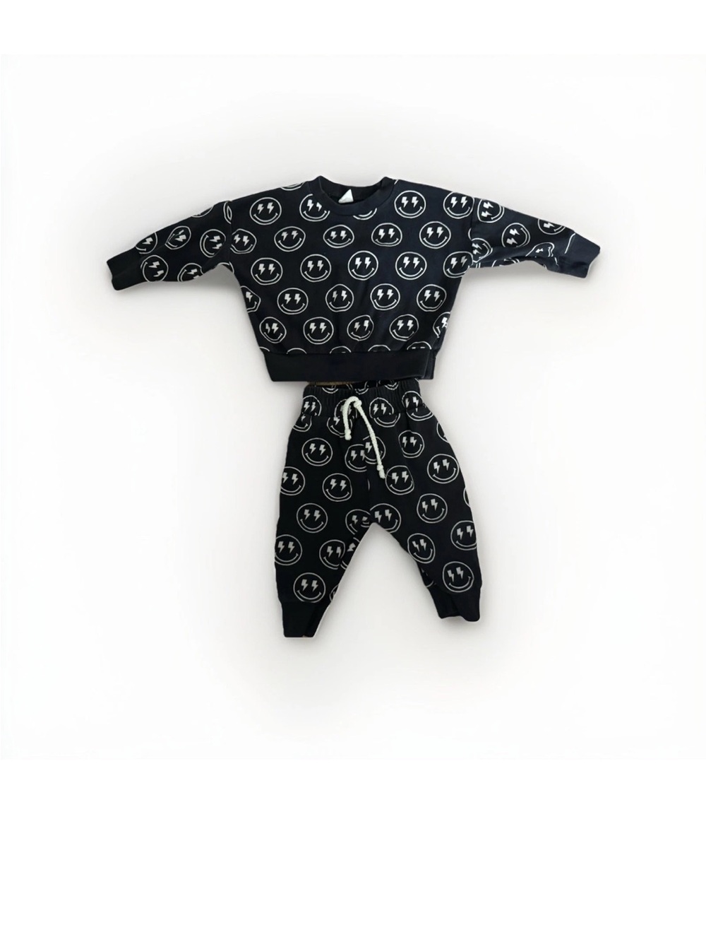 Lucky Panda Kids Electric Smiley Set 6-12M Streetwear Baby Outfit